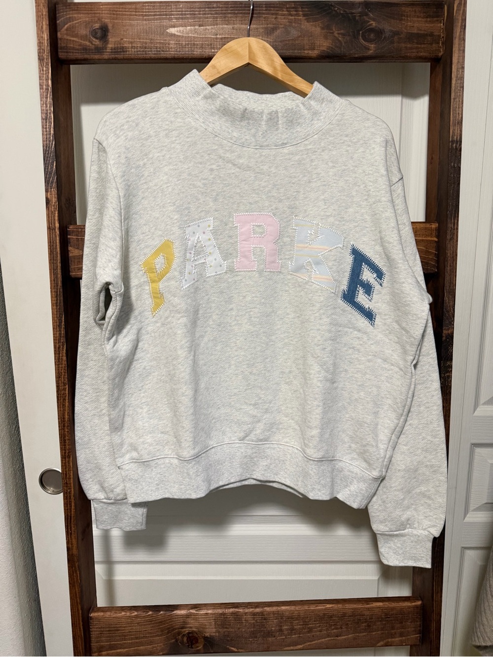 Parke Birthday Patchwork Heritage Mockneck - S/M - Picture 2 of 5